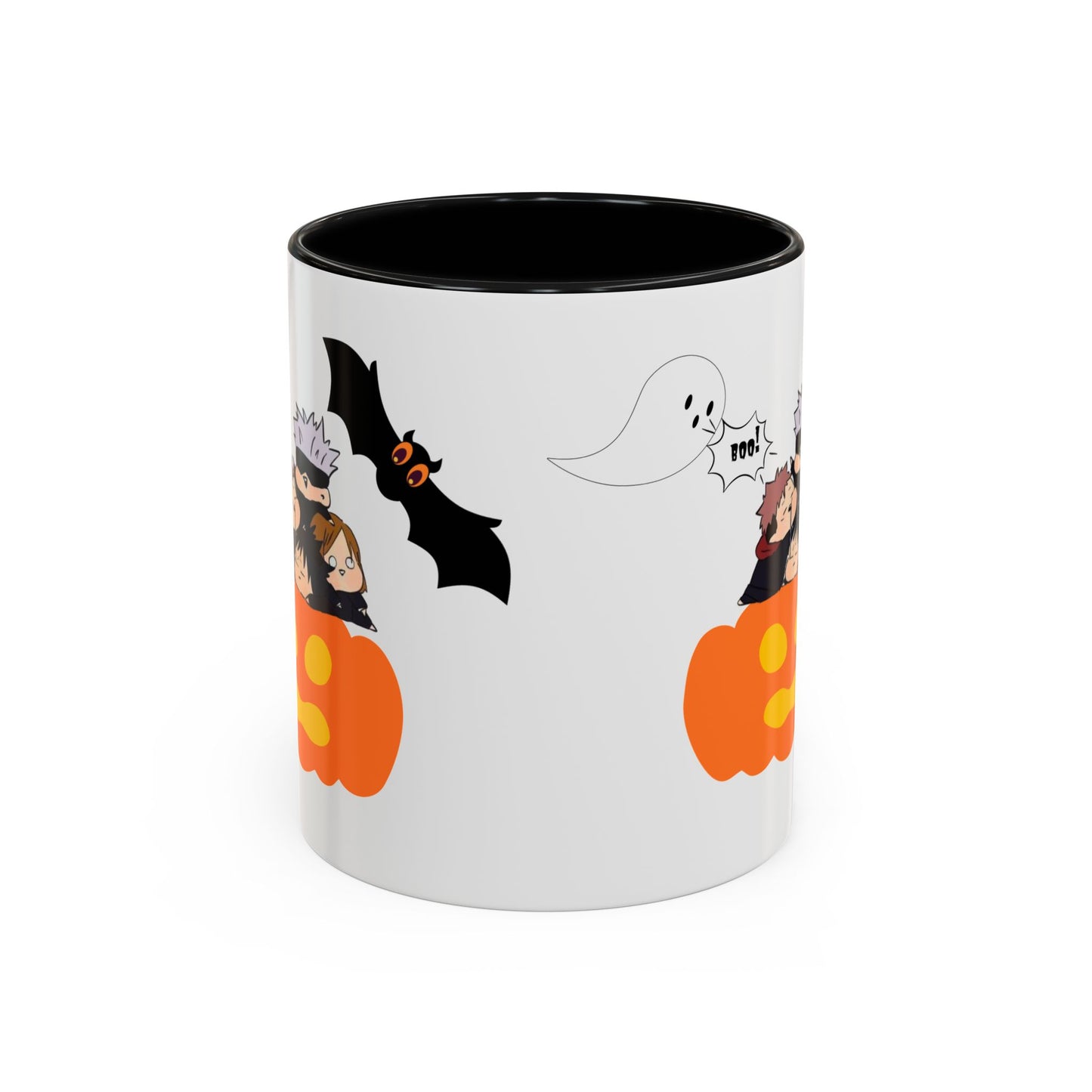 Mug: Jujutsu Heroes Halloween Coffee Mug with Gojo Sensei and Students