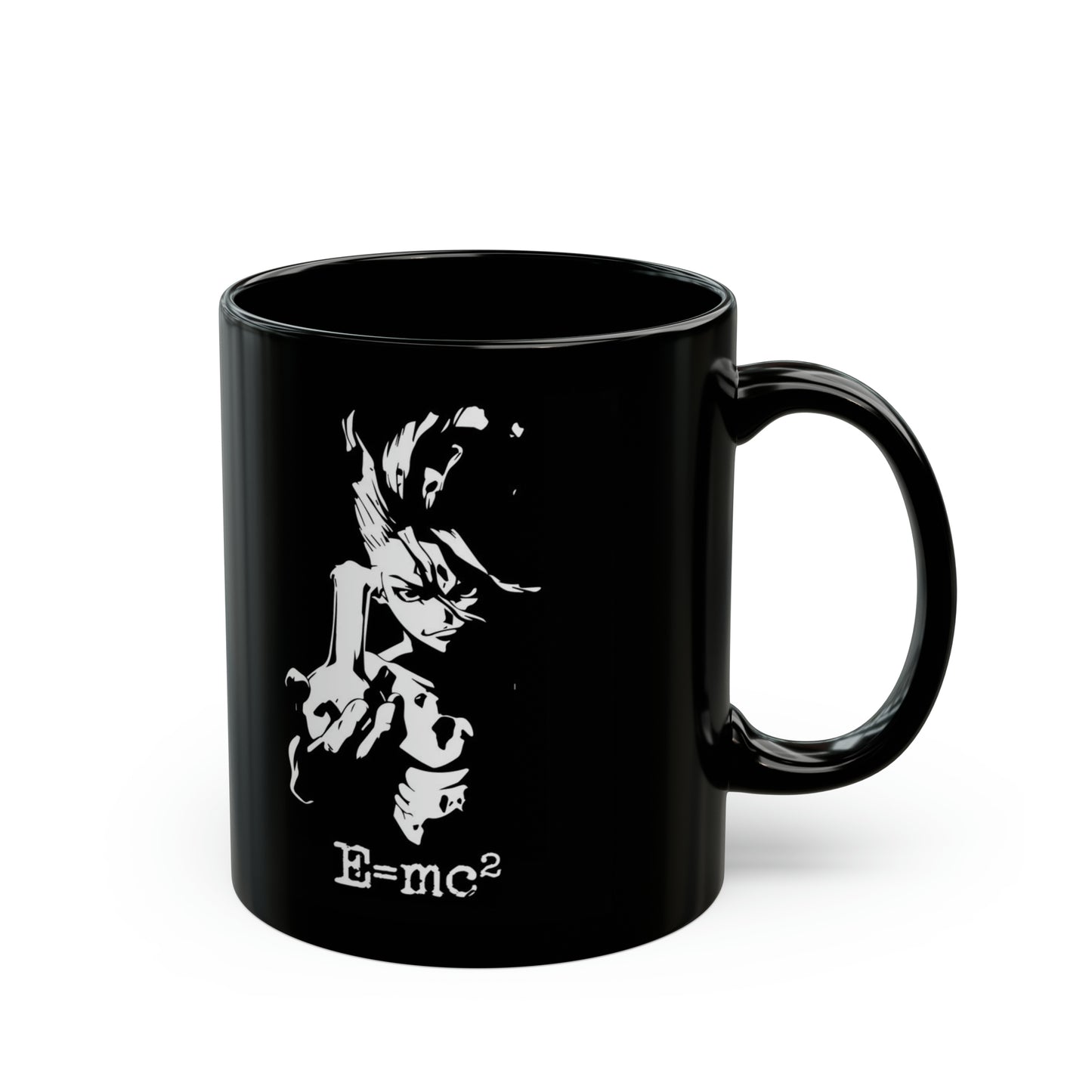 E=mc2 Zenku Black Mug