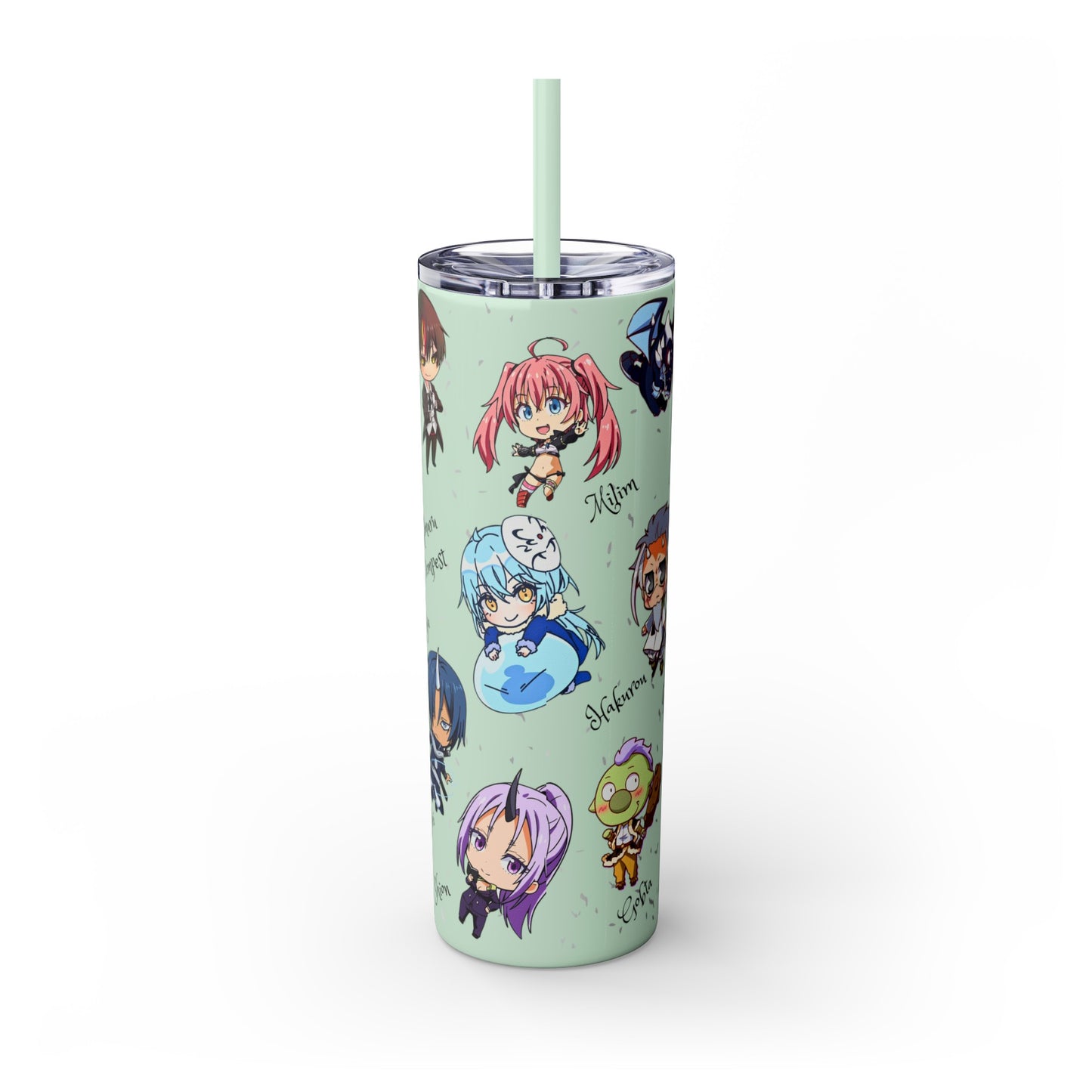 Slime Rimuru Skinny Tumbler with Straw, 20oz