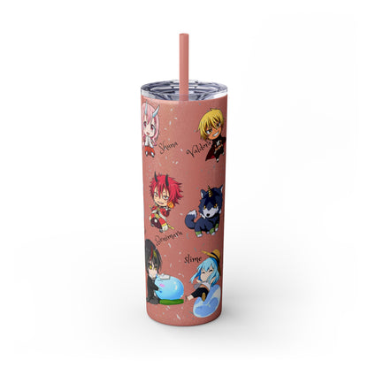 Slime Rimuru Skinny Tumbler with Straw, 20oz