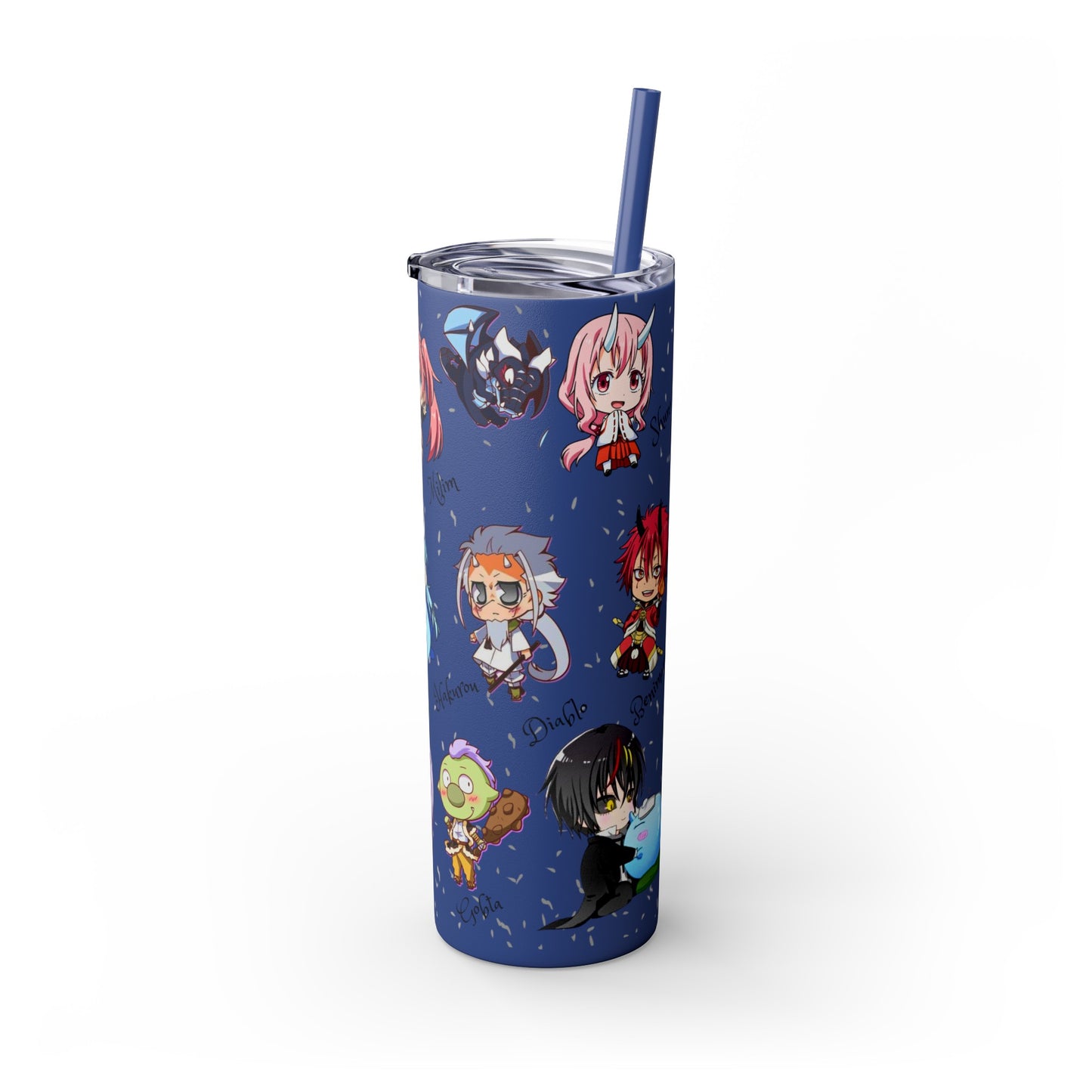 Slime Rimuru Skinny Tumbler with Straw, 20oz