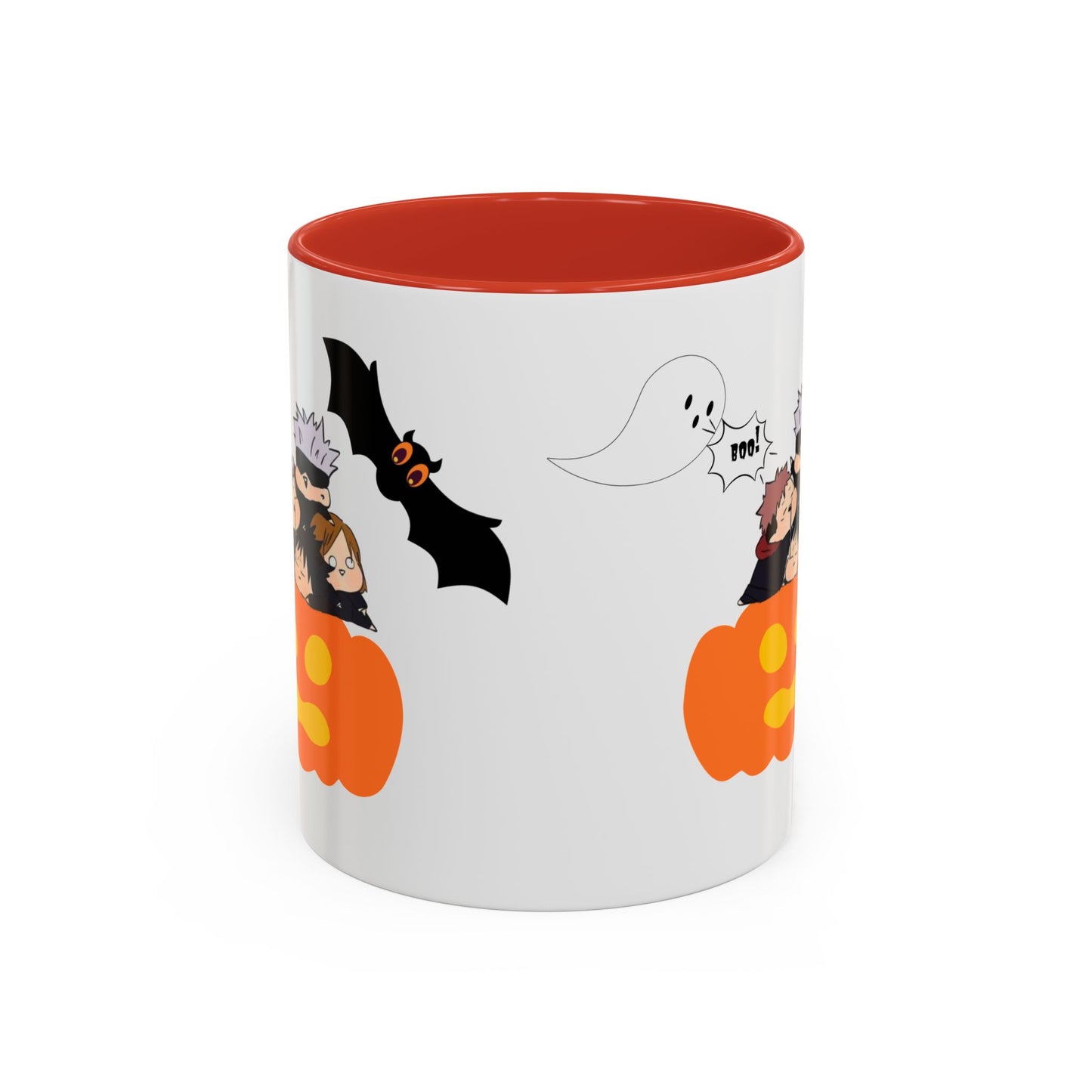 Mug: Jujutsu Heroes Halloween Coffee Mug with Gojo Sensei and Students