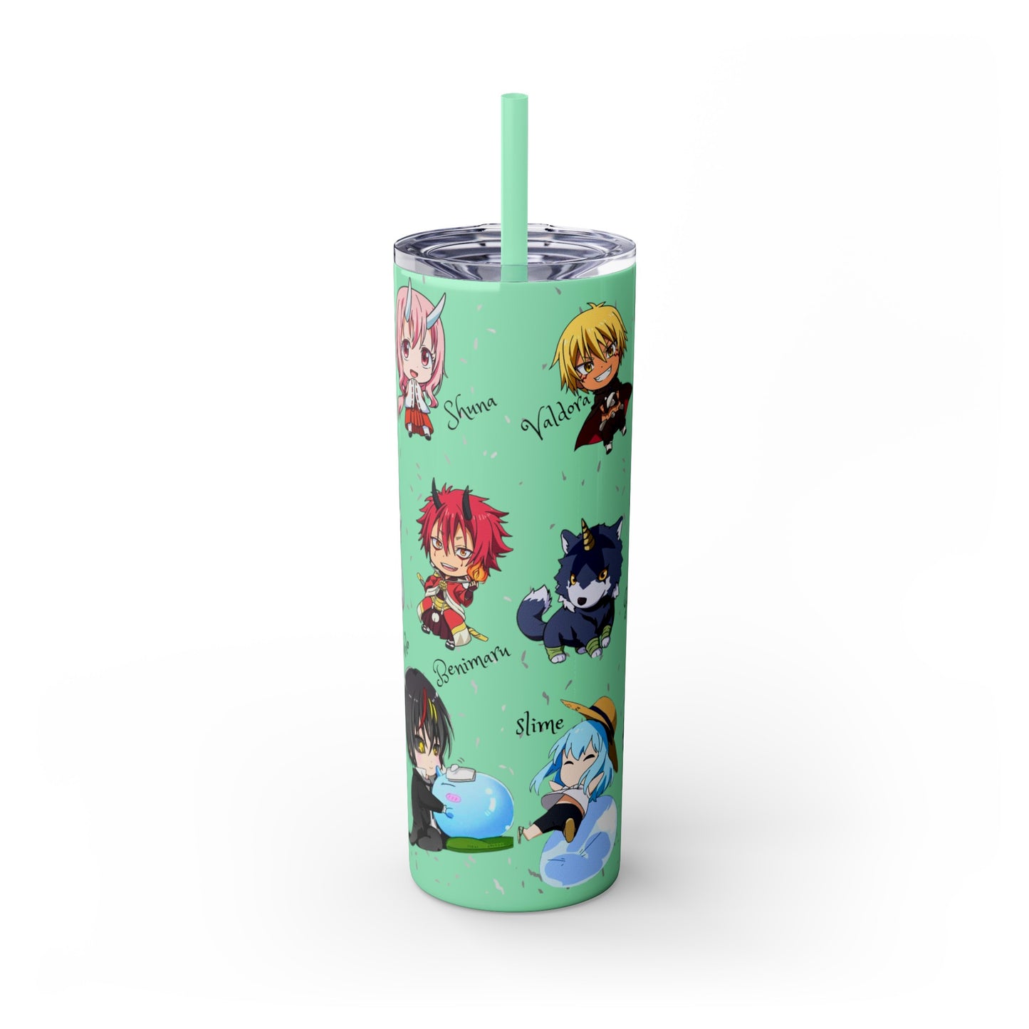 Slime Rimuru Skinny Tumbler with Straw, 20oz