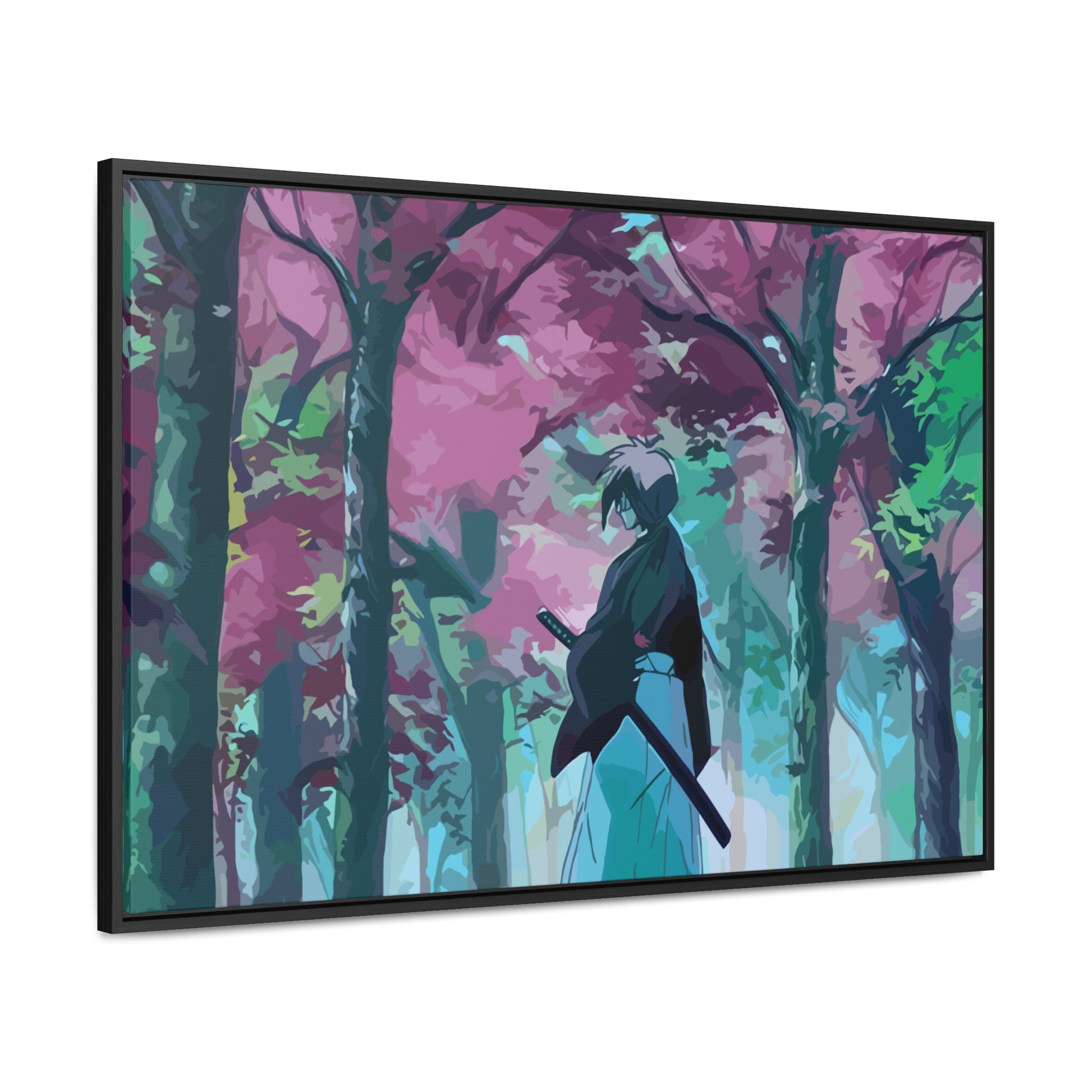 Aesthetic Anime Canvas Wallart featuring Kenshin AnimeInkBug