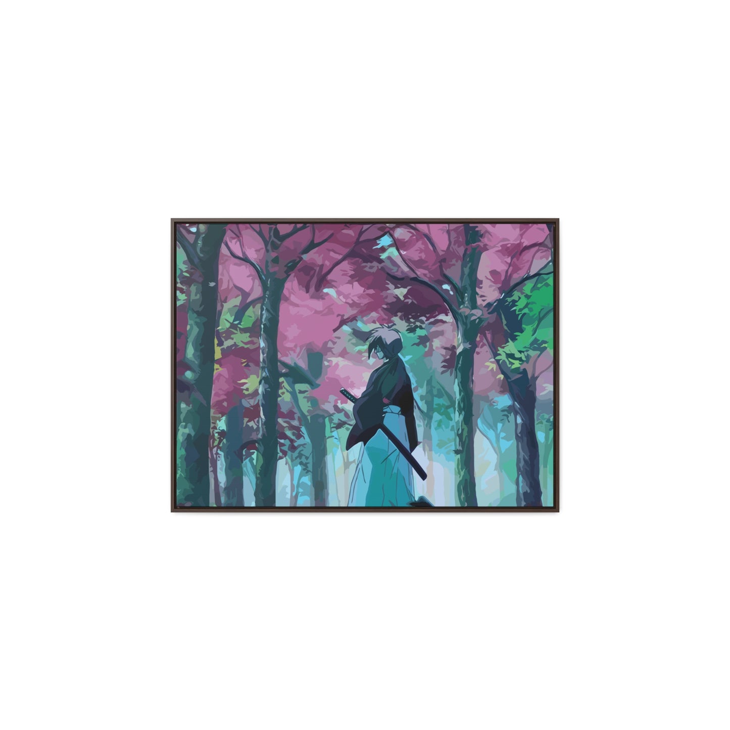 Aesthetic Anime Canvas Wallart featuring Kenshin AnimeInkBug