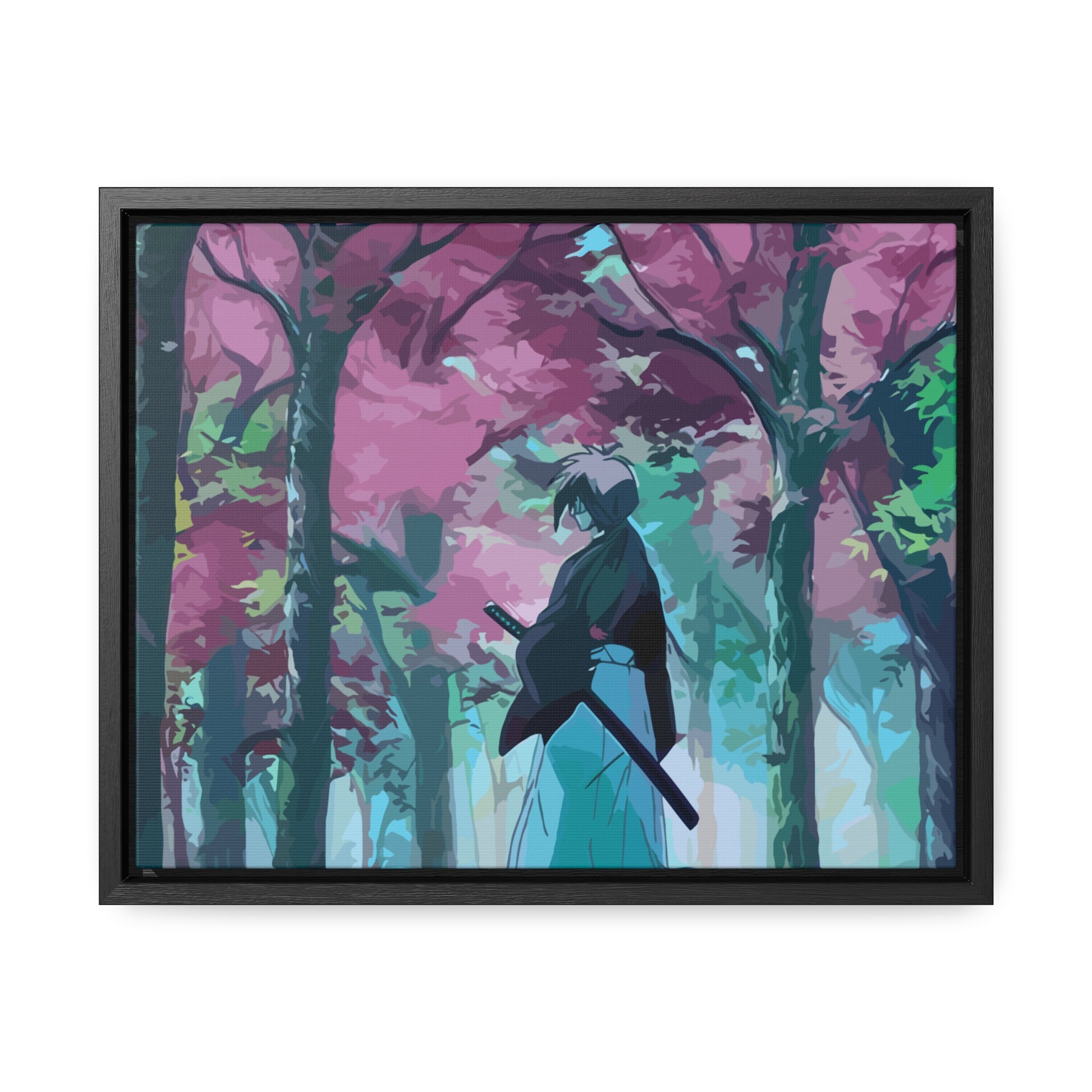 Aesthetic Anime Canvas Wallart featuring Kenshin AnimeInkBug