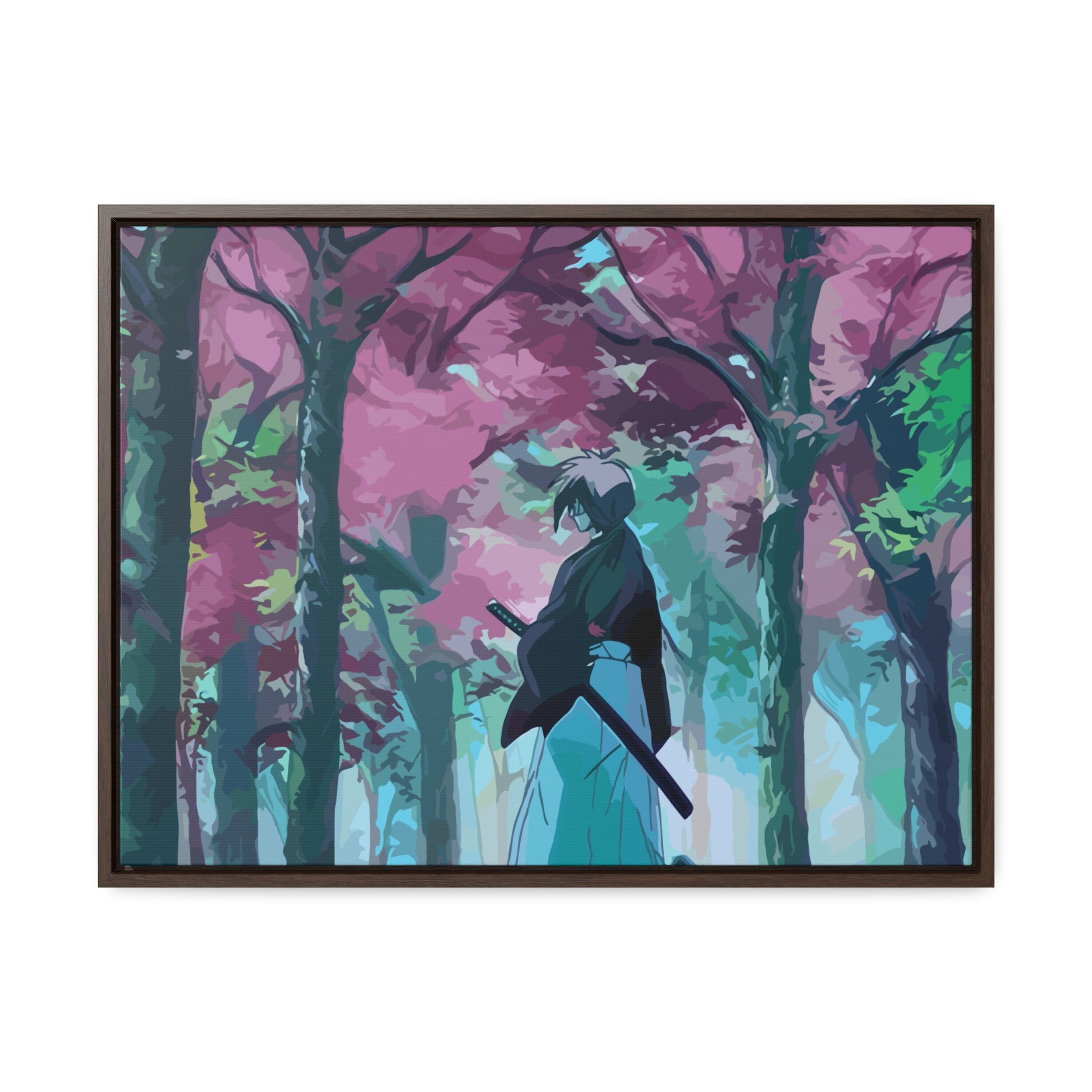 Aesthetic Anime Canvas Wallart featuring Kenshin AnimeInkBug