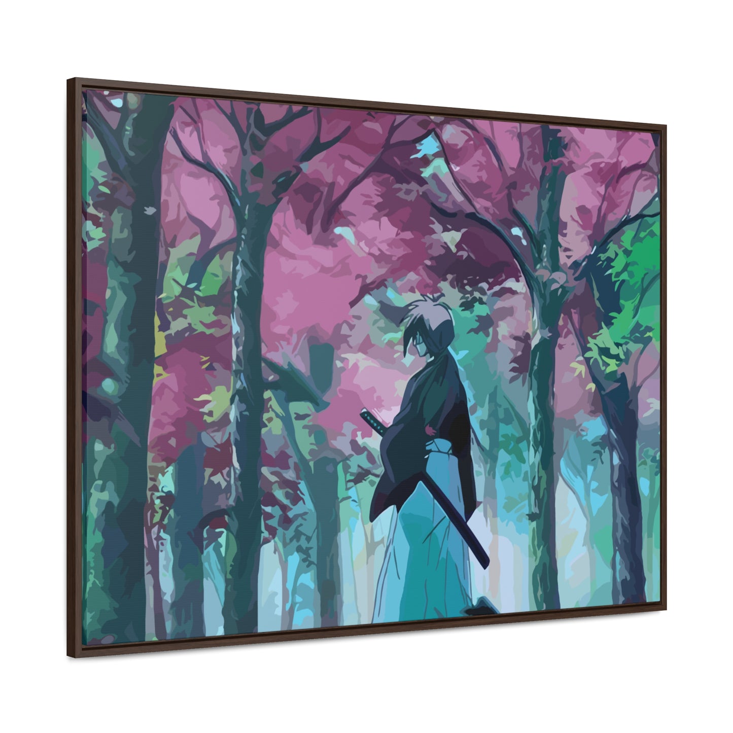 Aesthetic Anime Canvas Wallart featuring Kenshin AnimeInkBug