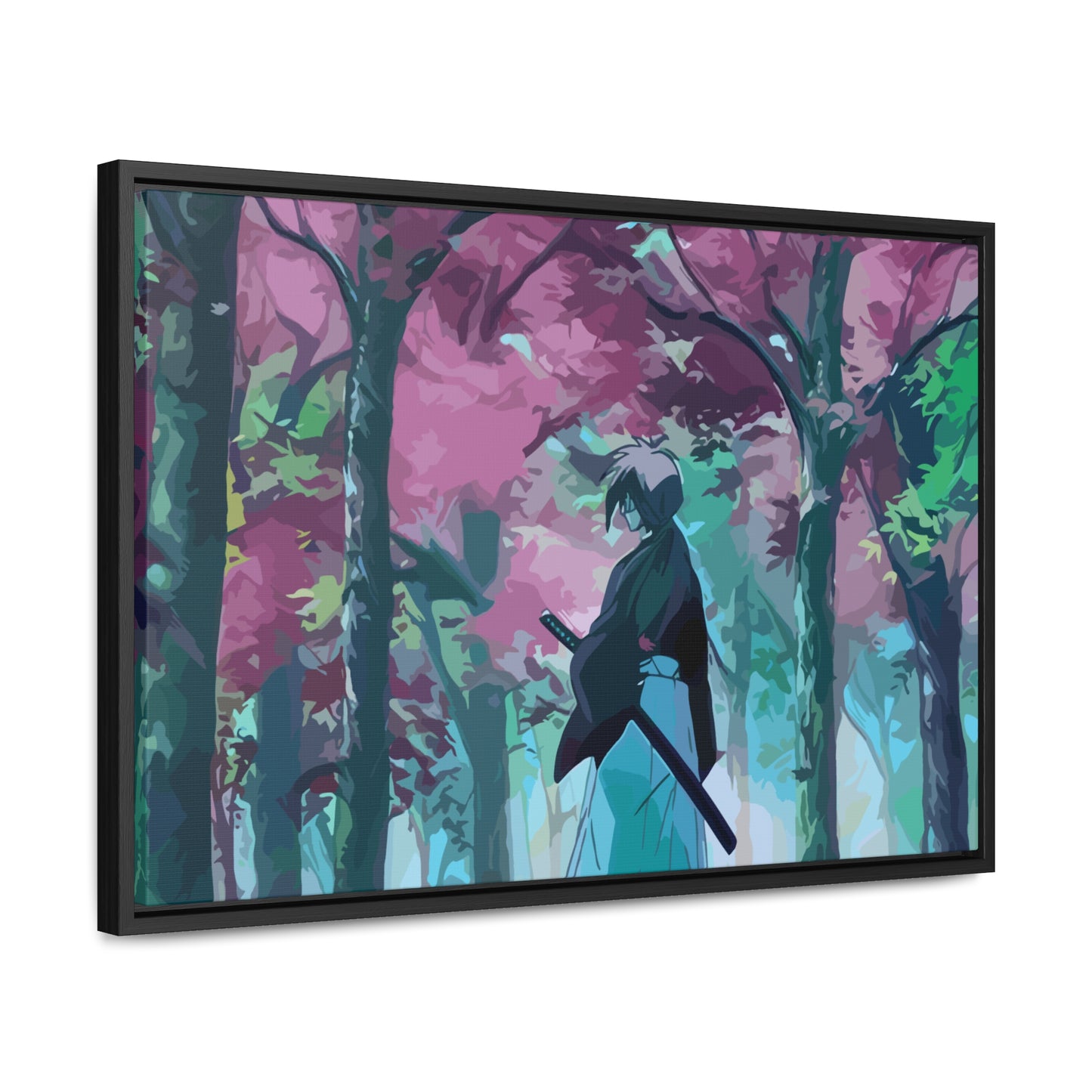 Aesthetic Anime Canvas Wallart featuring Kenshin AnimeInkBug