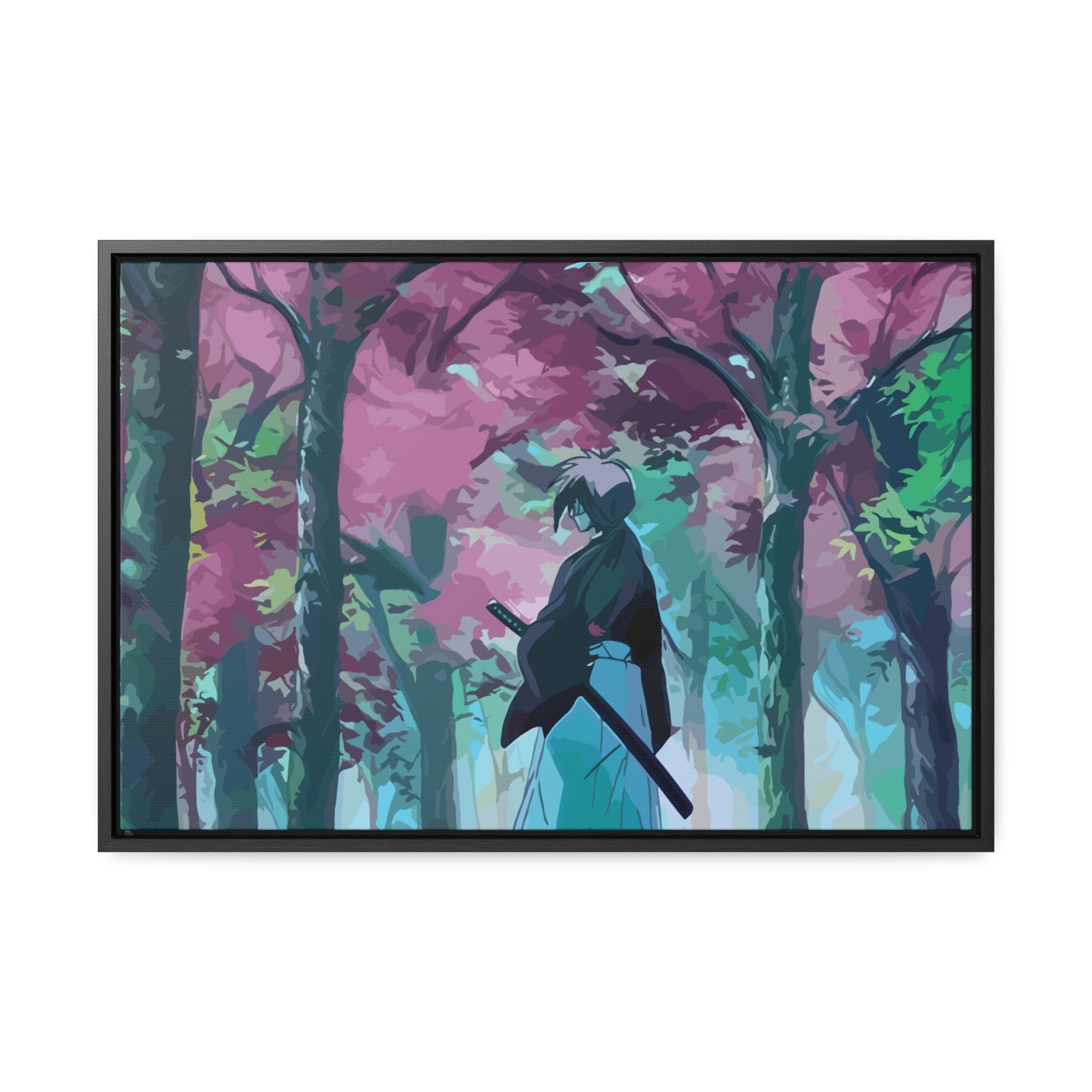 Aesthetic Anime Canvas Wallart featuring Kenshin AnimeInkBug