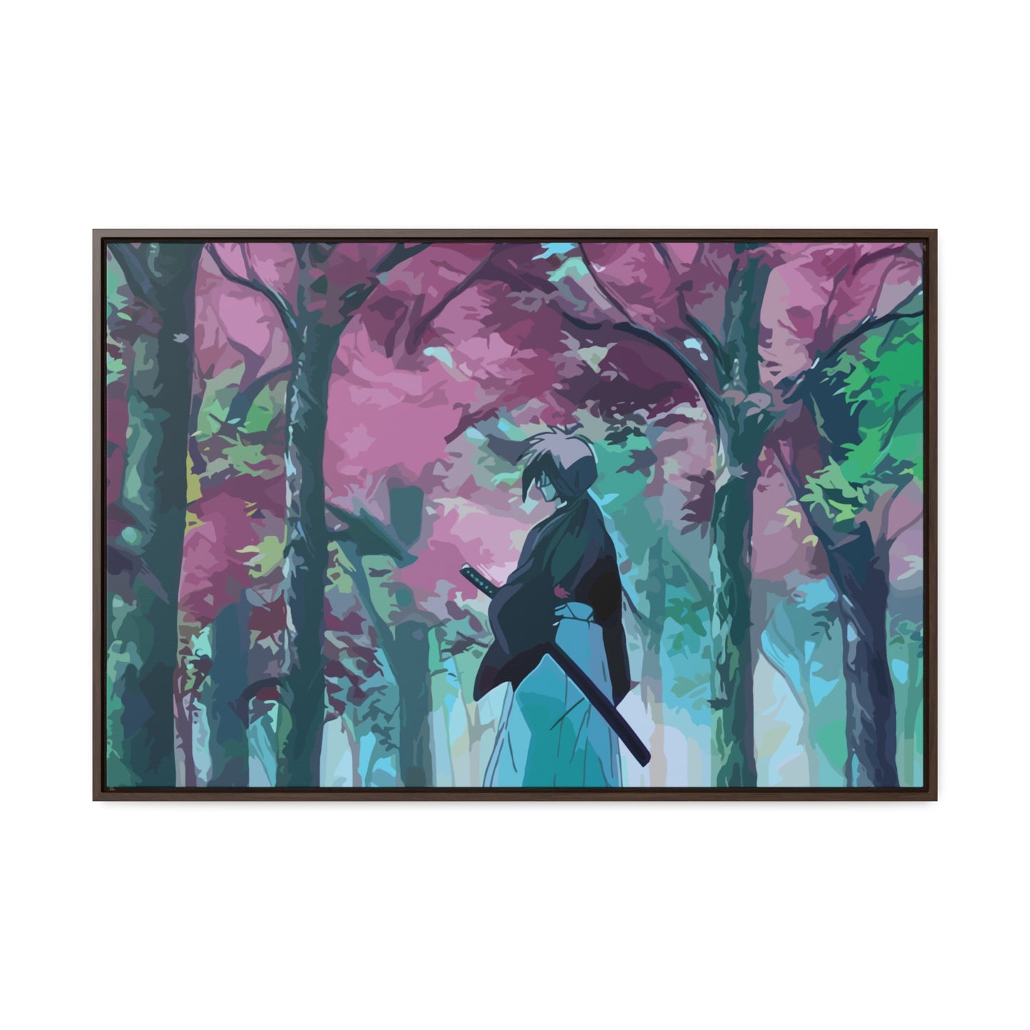 Aesthetic Anime Canvas Wallart featuring Kenshin AnimeInkBug