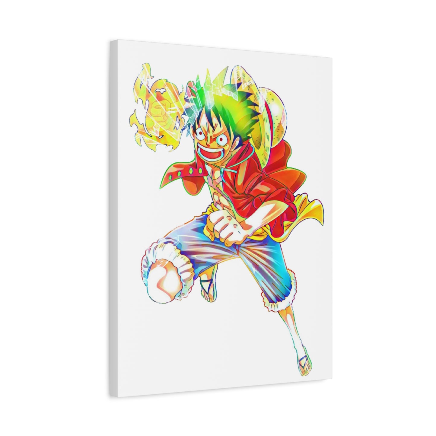 Anime Canvas Wallart Featuring Luffy AnimeInkBug