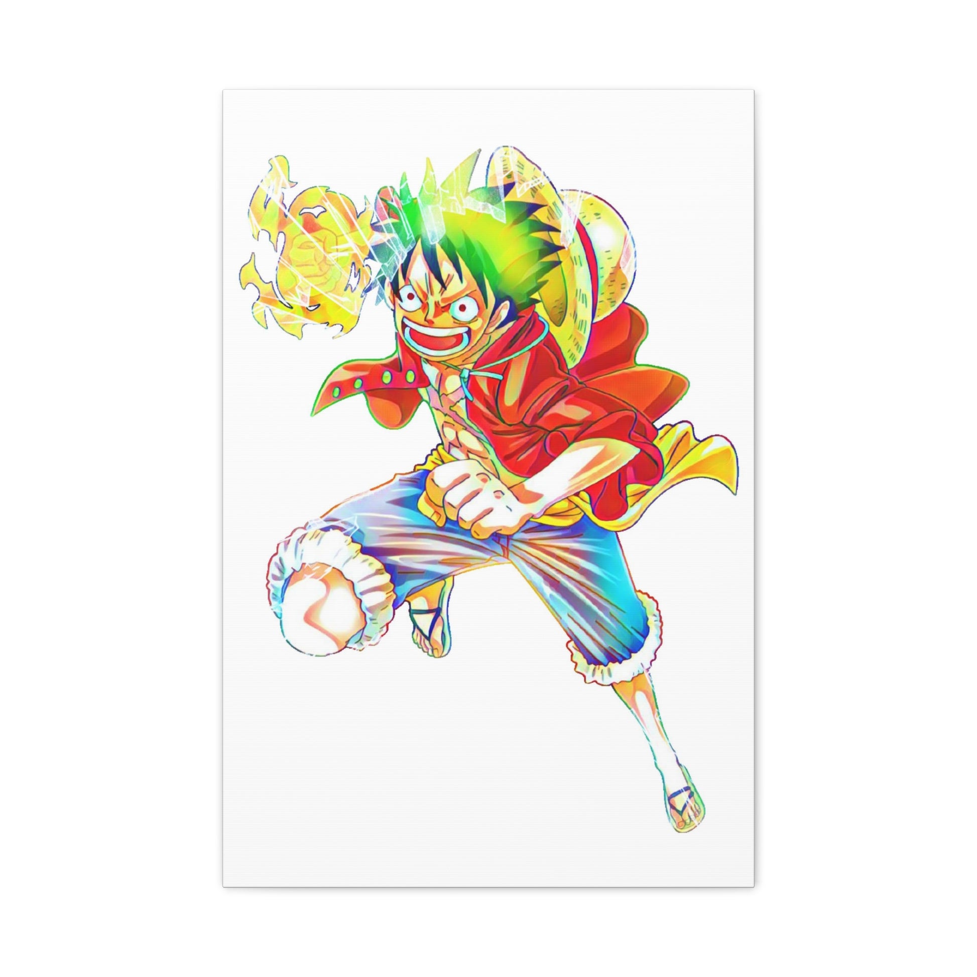 Anime Canvas Wallart Featuring Luffy AnimeInkBug