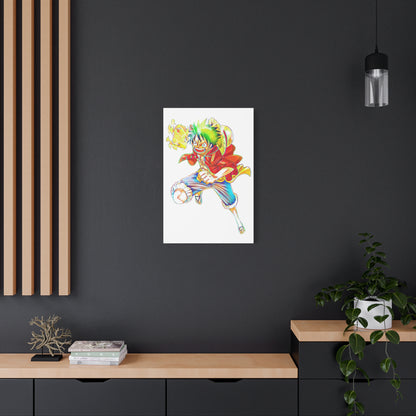 Anime Canvas Wallart Featuring Luffy AnimeInkBug