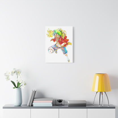 Anime Canvas Wallart Featuring Luffy AnimeInkBug