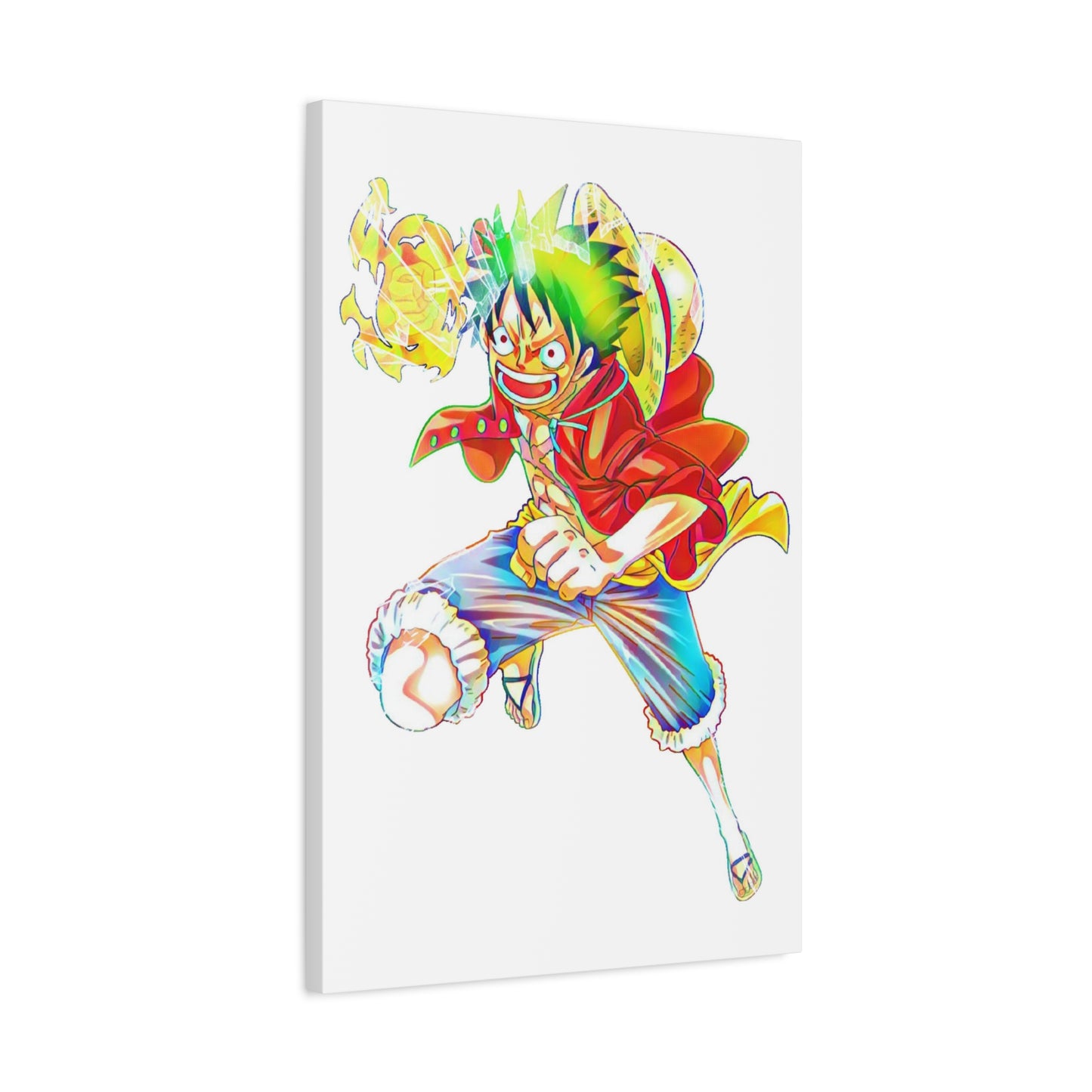 Anime Canvas Wallart Featuring Luffy AnimeInkBug