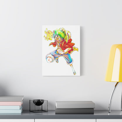 Anime Canvas Wallart Featuring Luffy AnimeInkBug