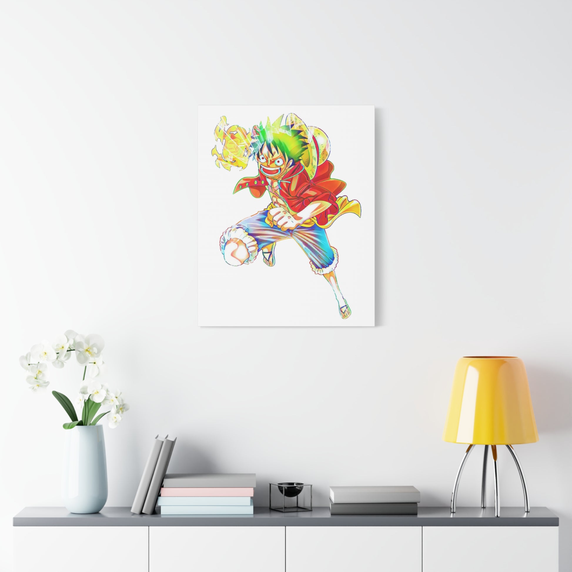 Anime Canvas Wallart Featuring Luffy AnimeInkBug