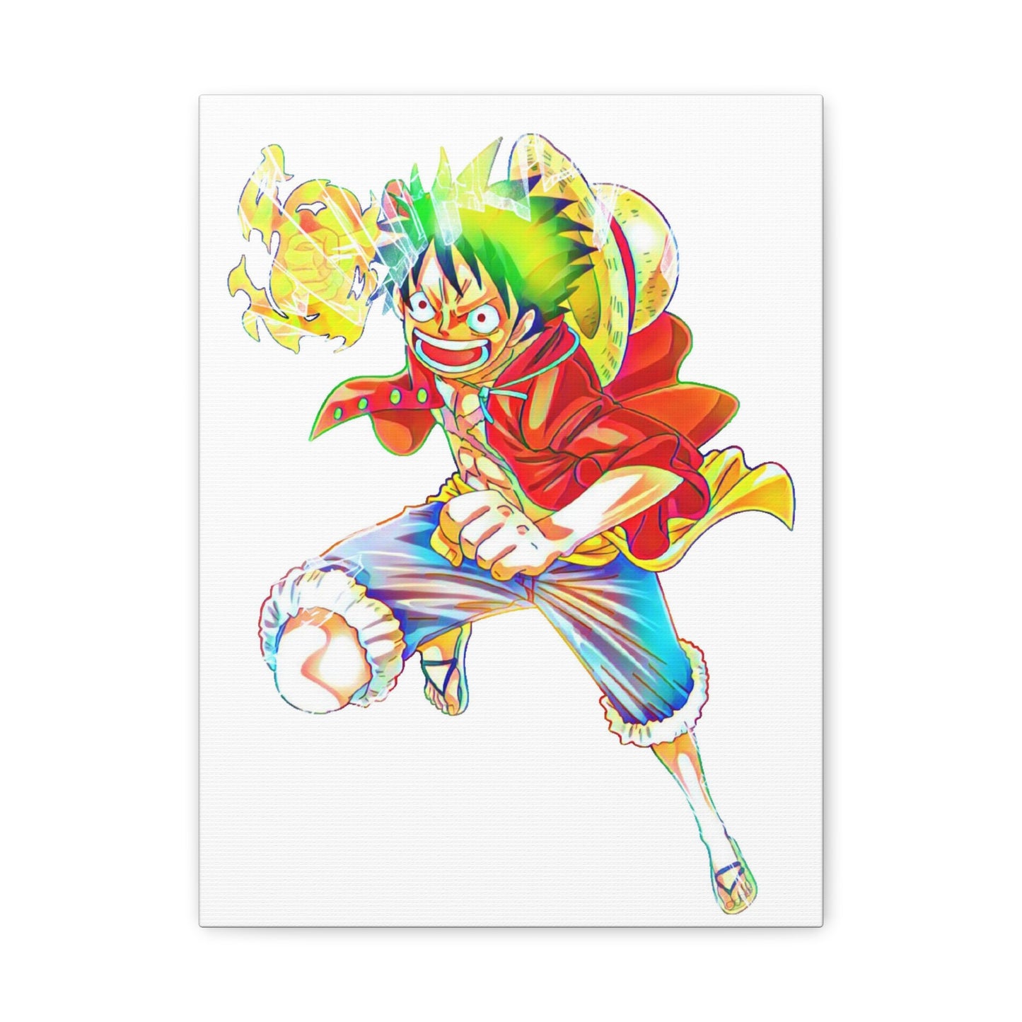 Anime Canvas Wallart Featuring Luffy AnimeInkBug