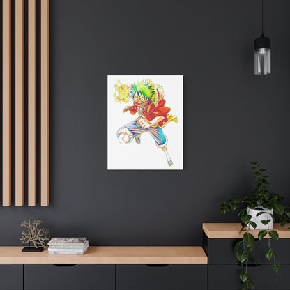 Anime Canvas Wallart Featuring Luffy AnimeInkBug