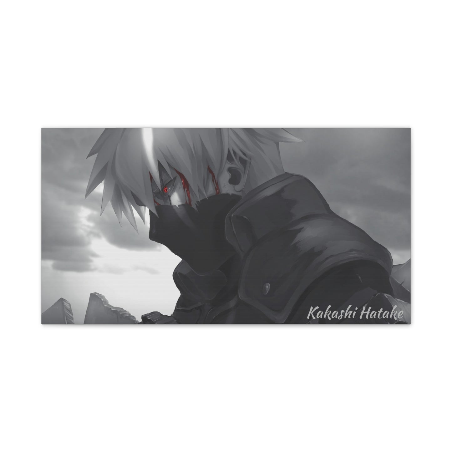 Anime Canvas Wallart for Kakashi Fans AnimeInkBug