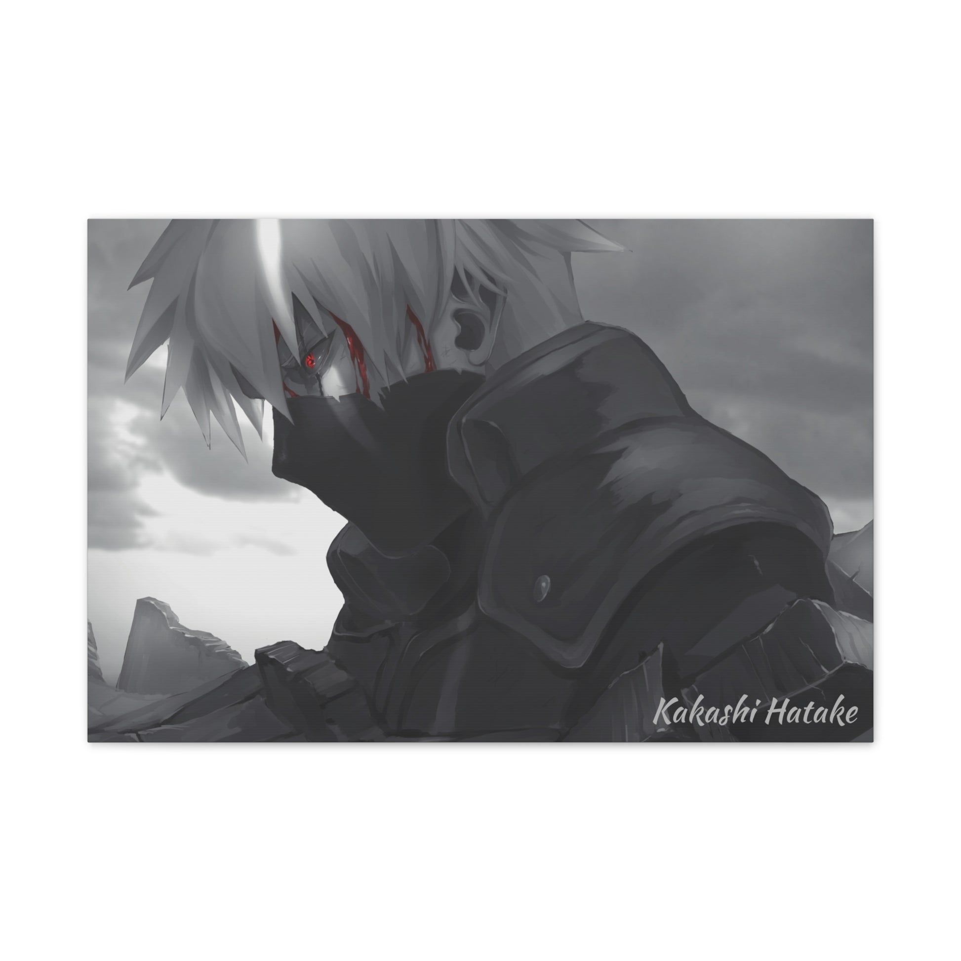 Anime Canvas Wallart for Kakashi Fans AnimeInkBug