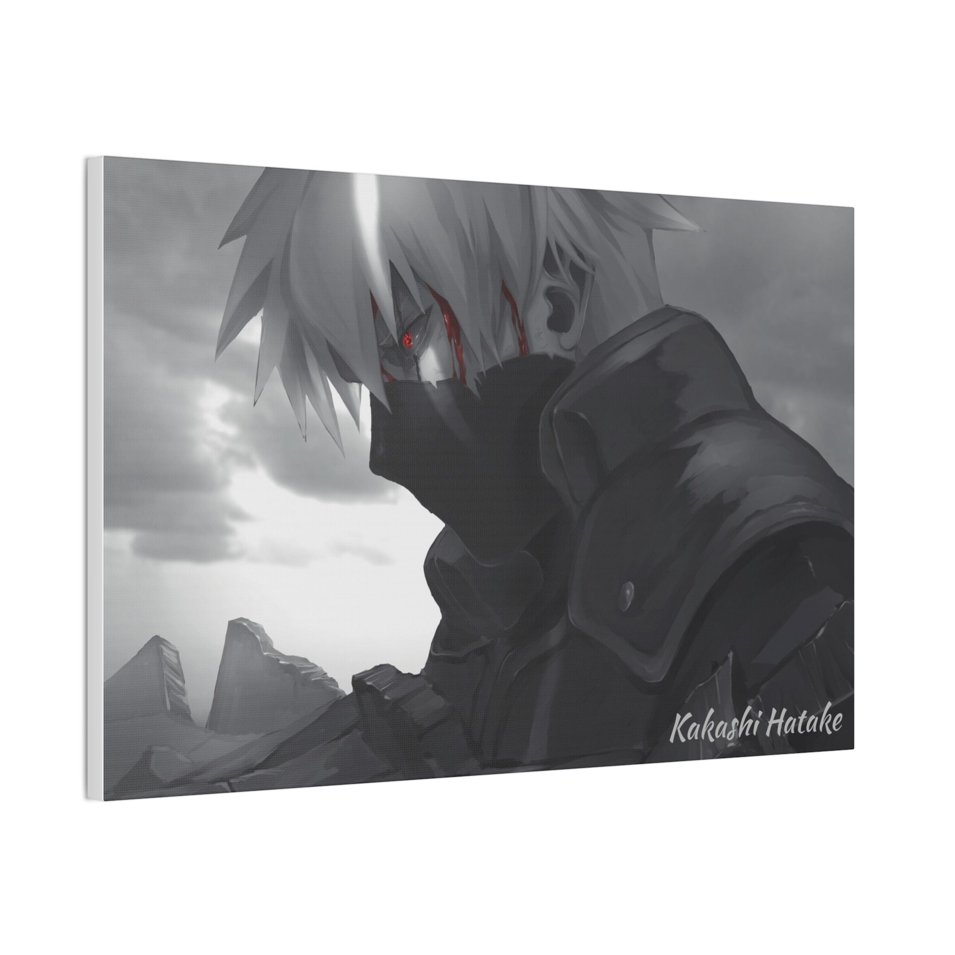 Anime Canvas Wallart for Kakashi Fans AnimeInkBug