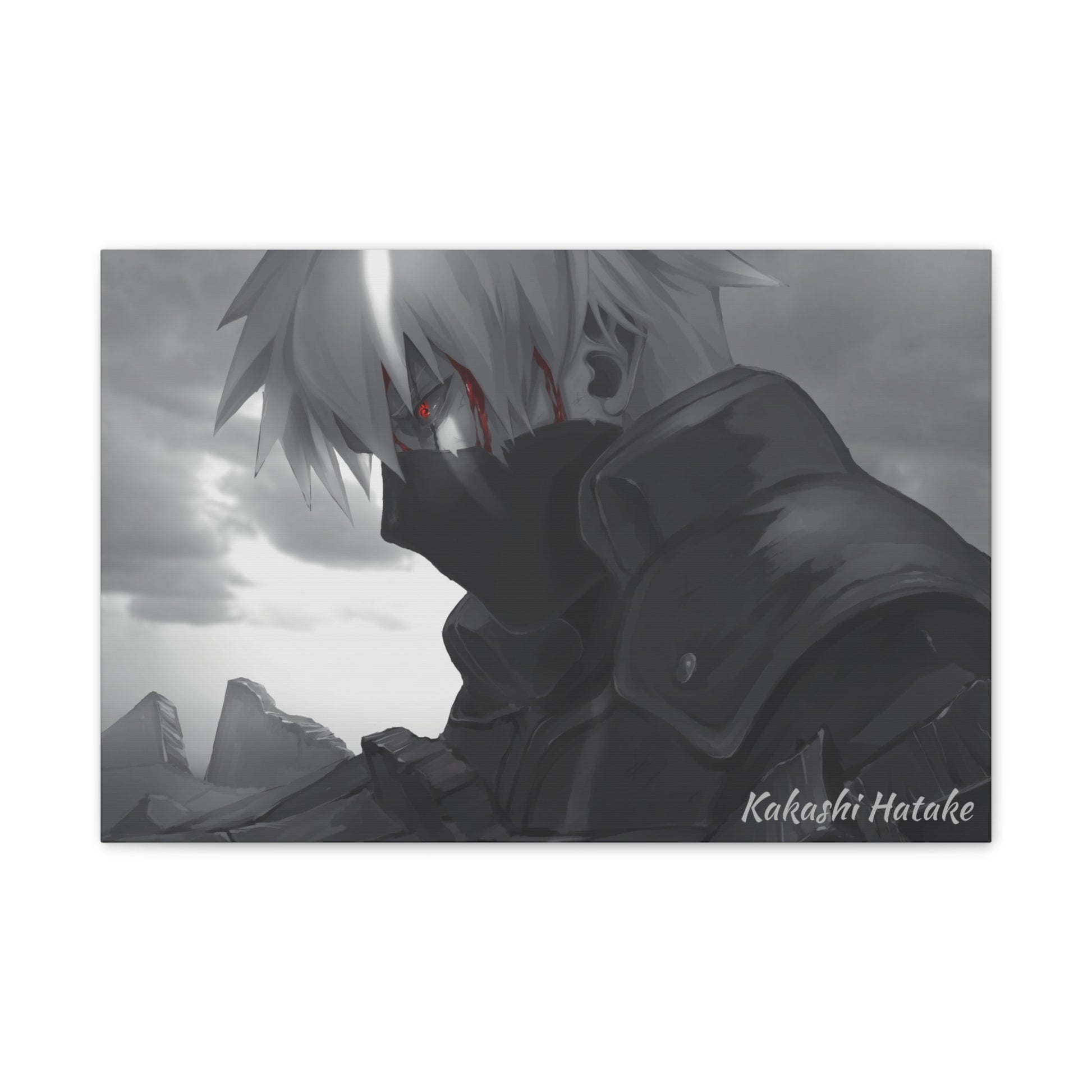 Anime Canvas Wallart for Kakashi Fans AnimeInkBug