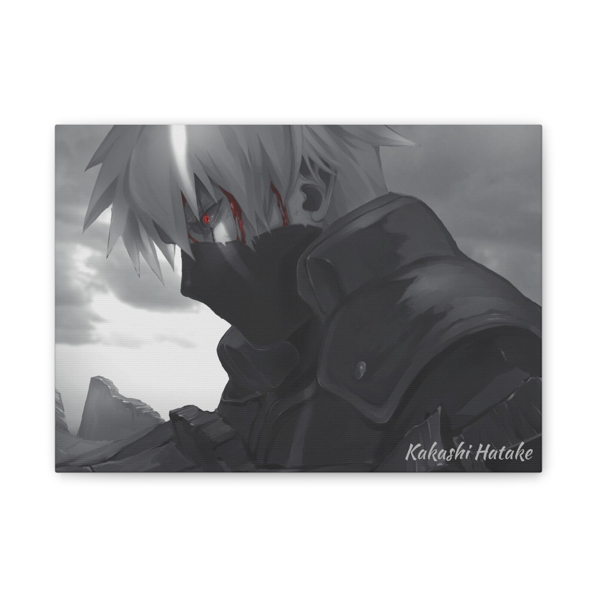 Anime Canvas Wallart for Kakashi Fans AnimeInkBug