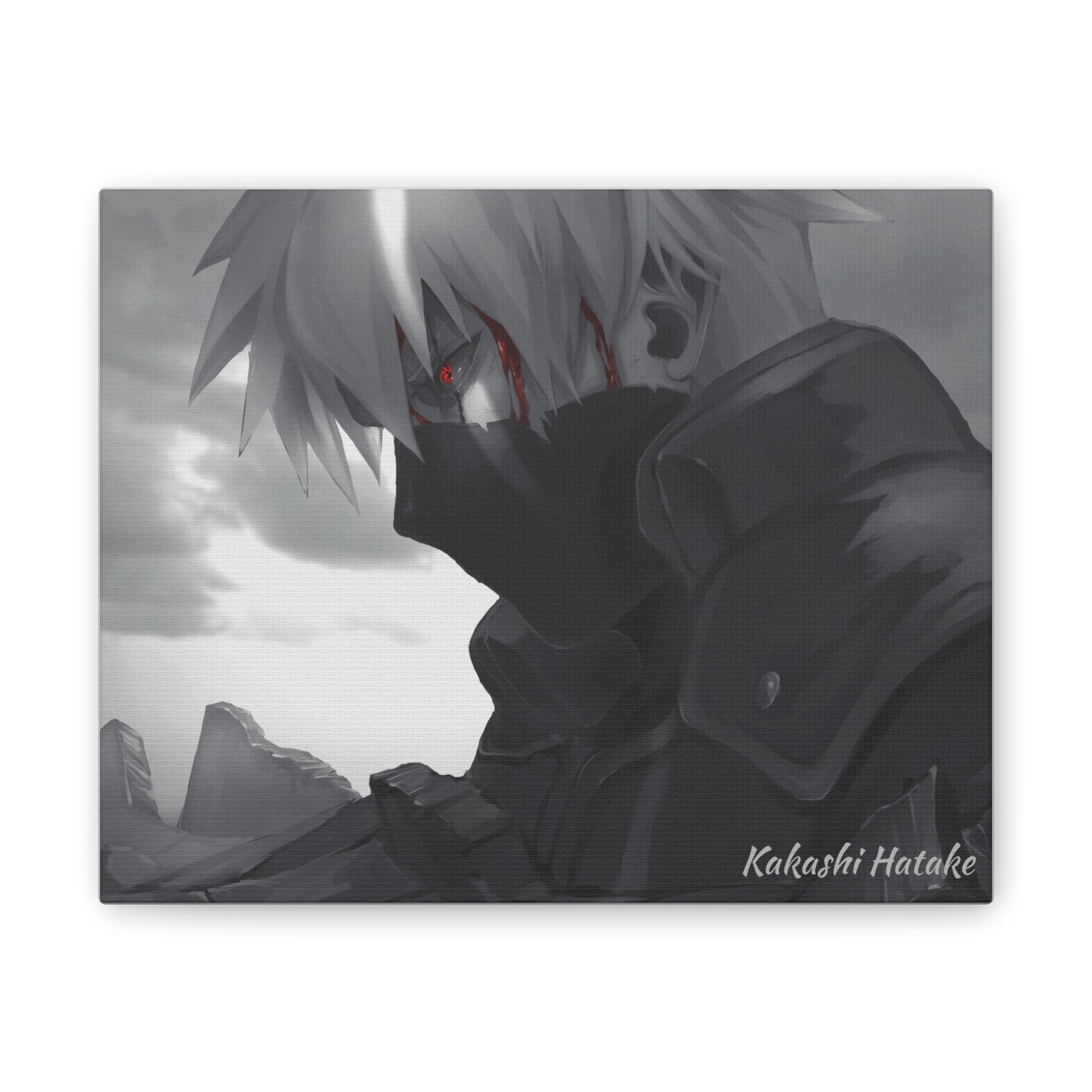 Anime Canvas Wallart for Kakashi Fans AnimeInkBug