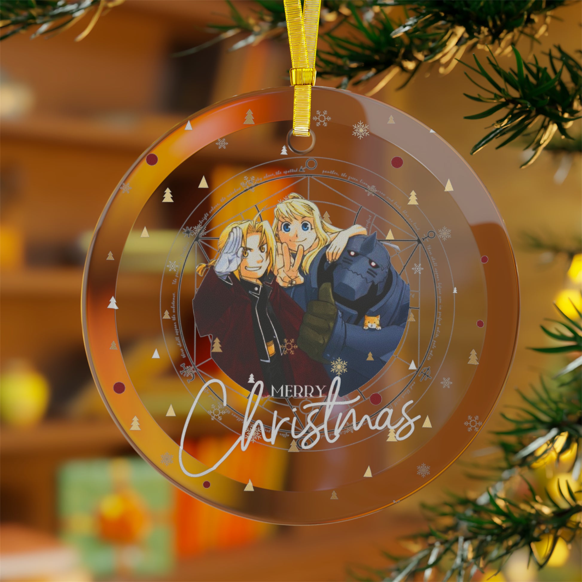 Anime Christmas Ornament FMA Ornament- Exquisite Glass Decoration AnimeInkBug