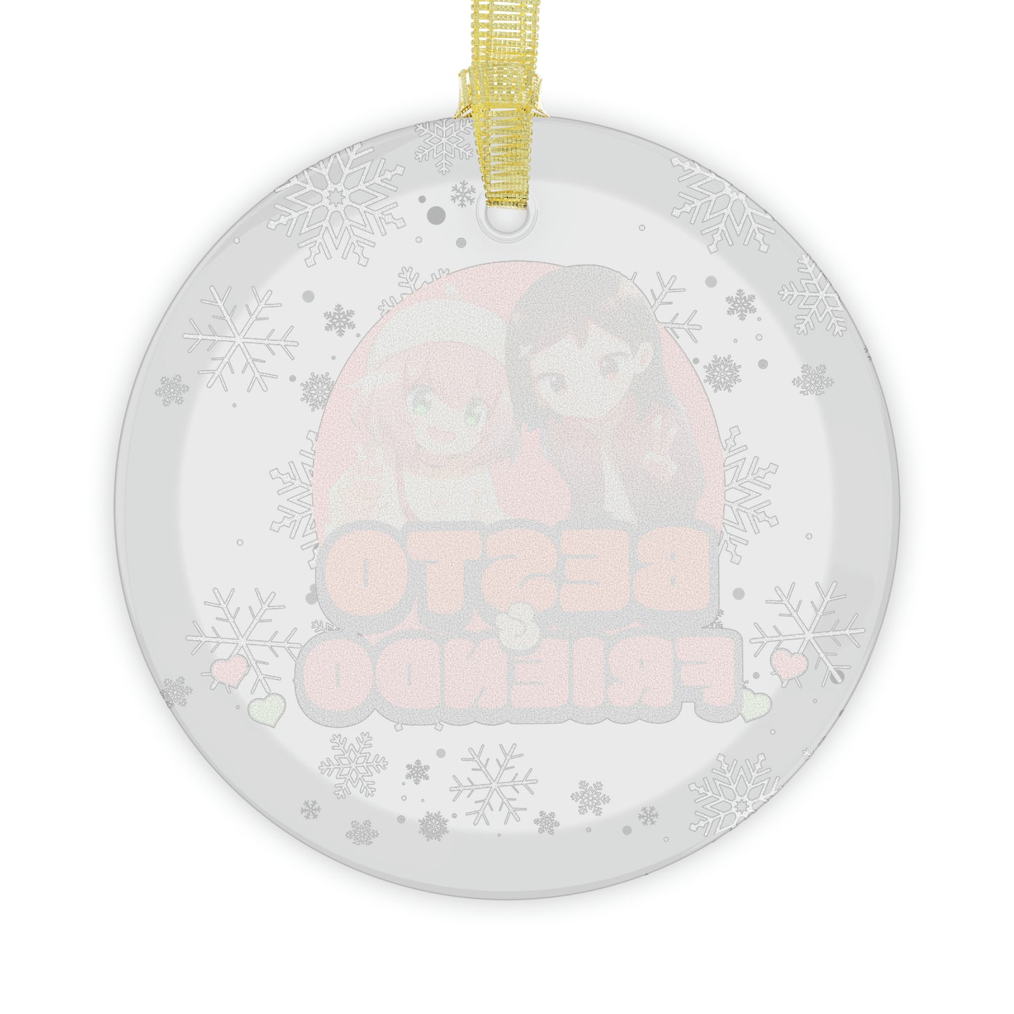 Anime Ornament: Best Friends Glass Decoration with Anya & Friends AnimeInkBug