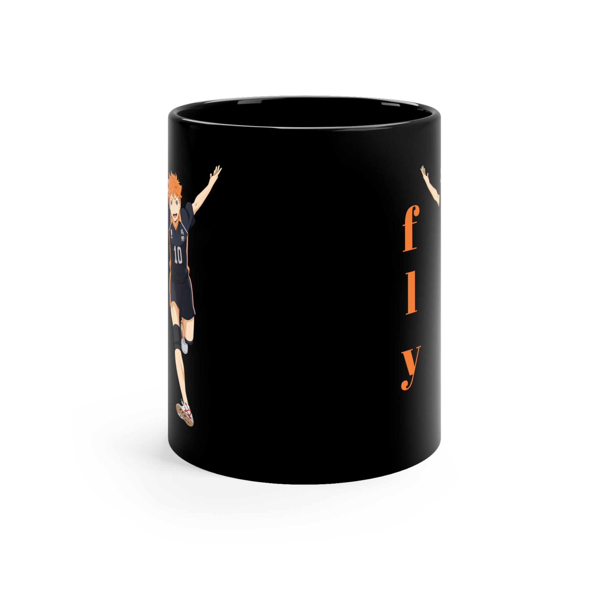 Hinata Fly Anime Black Mug AnimeInkBug