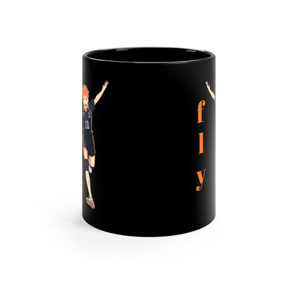 Hinata Fly Anime Black Mug AnimeInkBug