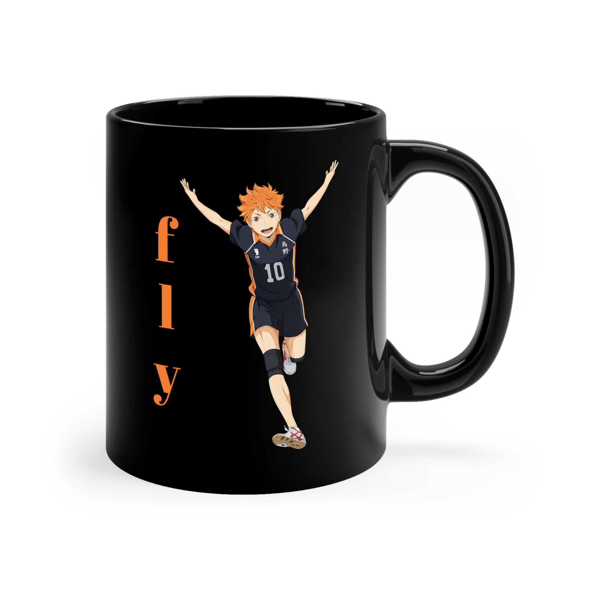 Hinata Fly Anime Black Mug AnimeInkBug