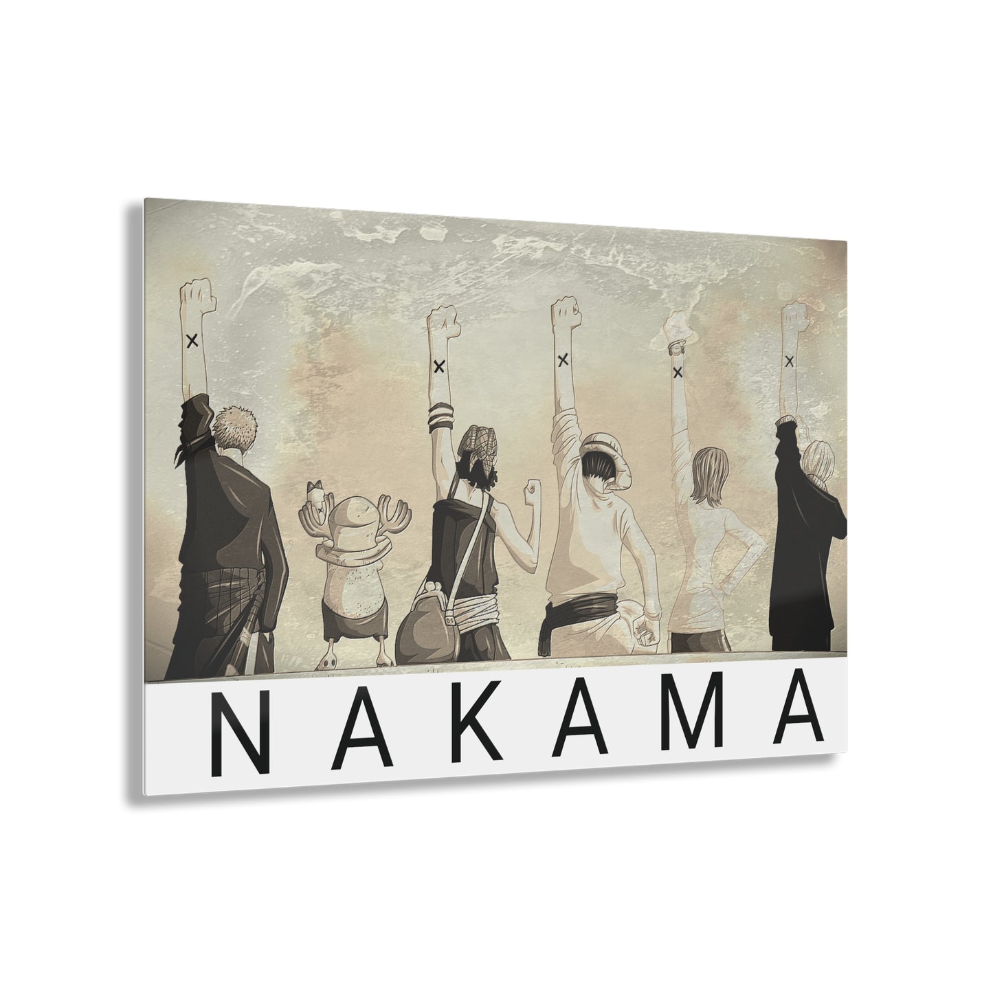 One Piece Nakama Acrylic Print AnimeInkBug