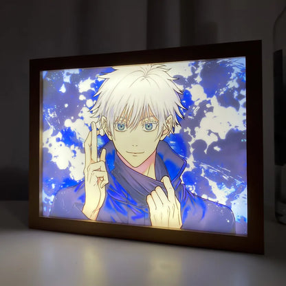 Satoru Gojo Art Design 3D Night Light AnimeInkBug